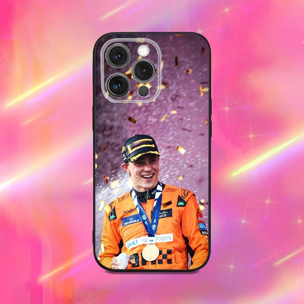 F1 81 O-Oscar P-Piastri Чехол для телефона для iPhone 16,15,14,13,12,11,Pro,Max,Plus,X,XS,XR,SE,8,7,Mini, Мягкий силиконовый черный чехол