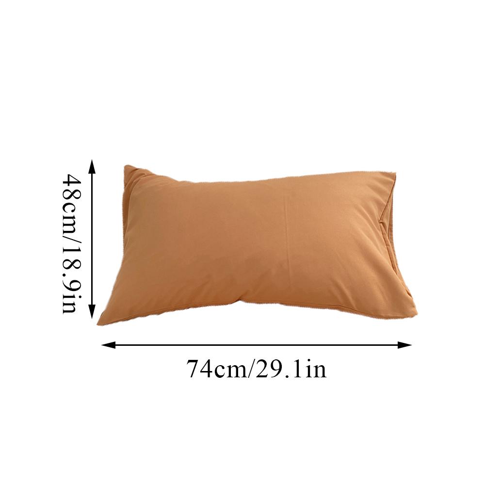 Cotton Pillowcase High-Quality Envelope Pillowcover Solid Color Pillow Case Bedding Sleep Pillow Cover Case 48x74