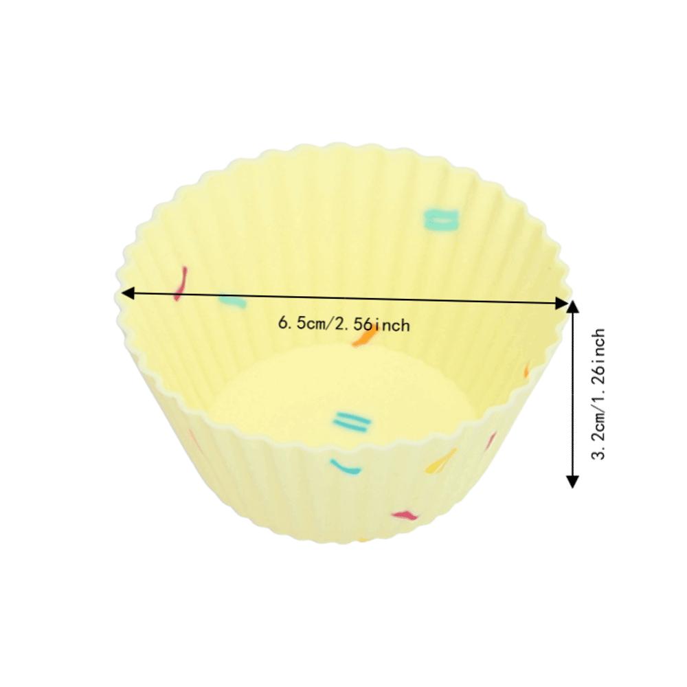 20pcs Non Stick Non-Stick Baking Molds Silicone Material Reusable Baking Cups Dessert Serving