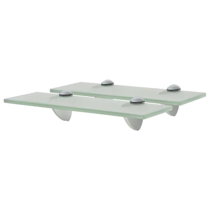VidaXL Wall Shelves 2 Pcs Glass 30 X 20 Cm 8 Mm