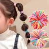 50Pcs Hair Ties Girls Candy Color Elastic Hair Band Baby Cute Trendy Comfortable Headwear Hair Ties Kid Hair Accessories