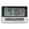 IDL-170J-7JF Белые цифровые радиоуправляемые настольные часы с дисплеем температуры, влажности и календаря, для настенного или настольного использования