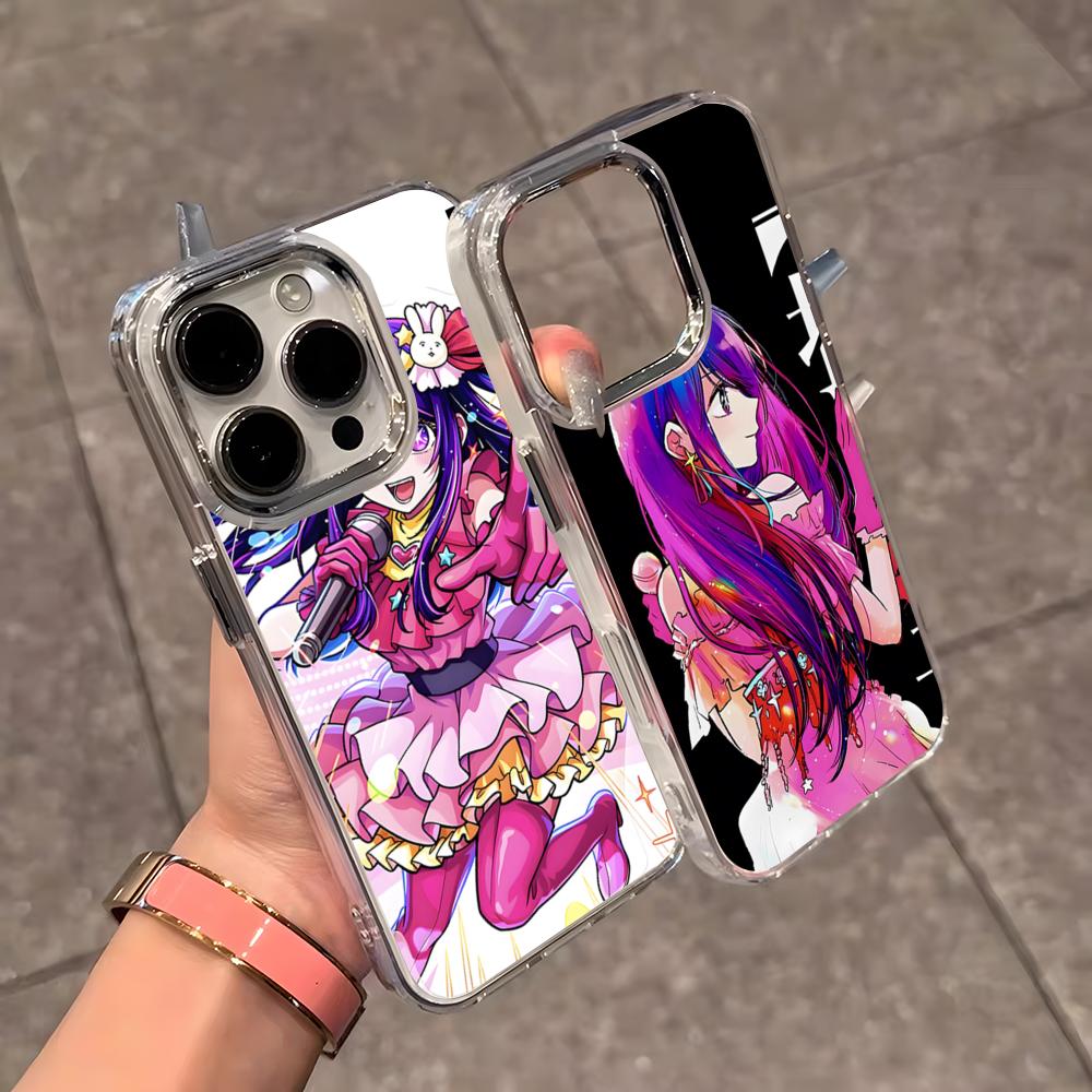 Чехол для телефона Oshi No Ko Аниме Ай Хосино Для iPhone 17 Air 16 E 15 14 13 12 11 Plus Pro Max Покрытый прозрачный мягкий чехол