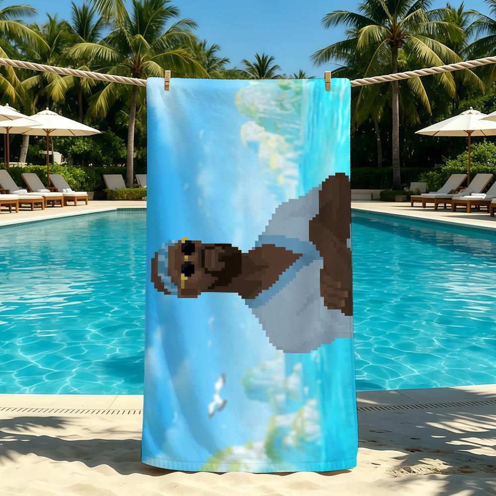 Game D-DAVE THE D-DIVER Towel For Outdoor Camping Beach Towel Super Absorbent Quick-Drying Summer Towel