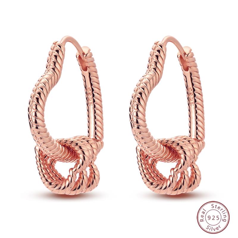 Серьги-кольца из серебра 925 пробы, минималистичные, золотые, круглые, модные, с застежкой-пряжкой с цирконием, свадебные украшения, подарок для женщин