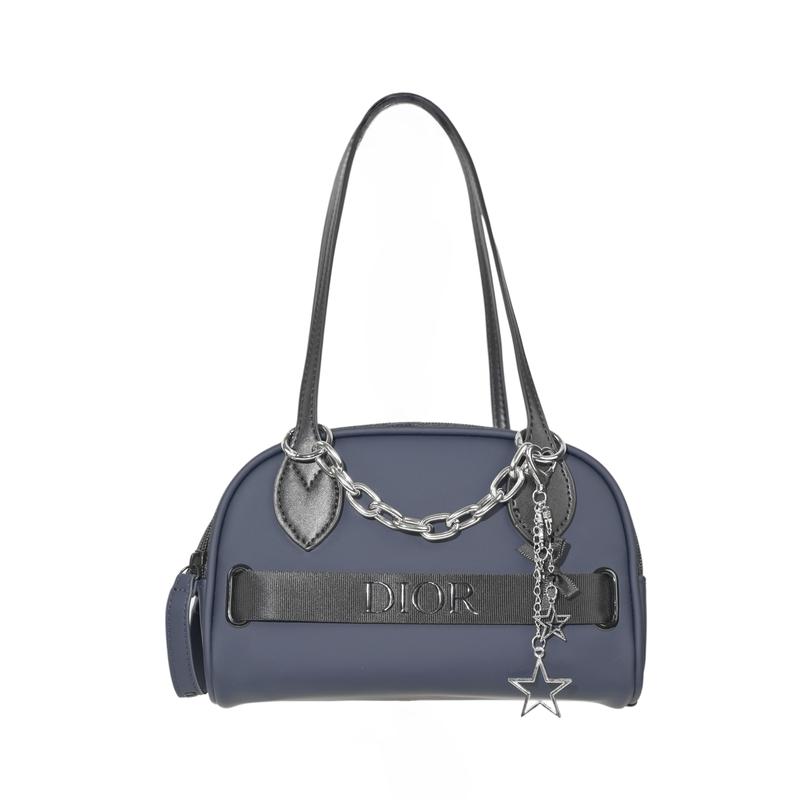 Dior Стиль DIY Косметичка Холст Туманно-синий Звездная Цепочка Нишевый Модный Высококачественный Милый Простой Модный Универсальный Изысканный Полиэфирное Волокно Портативный