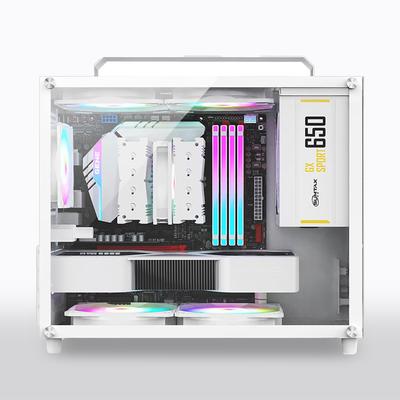 Корпус ПК Mid tower Корпус ПК Прозрачная модель из закаленного стекла Серебристый тип MINI Micro-ATX