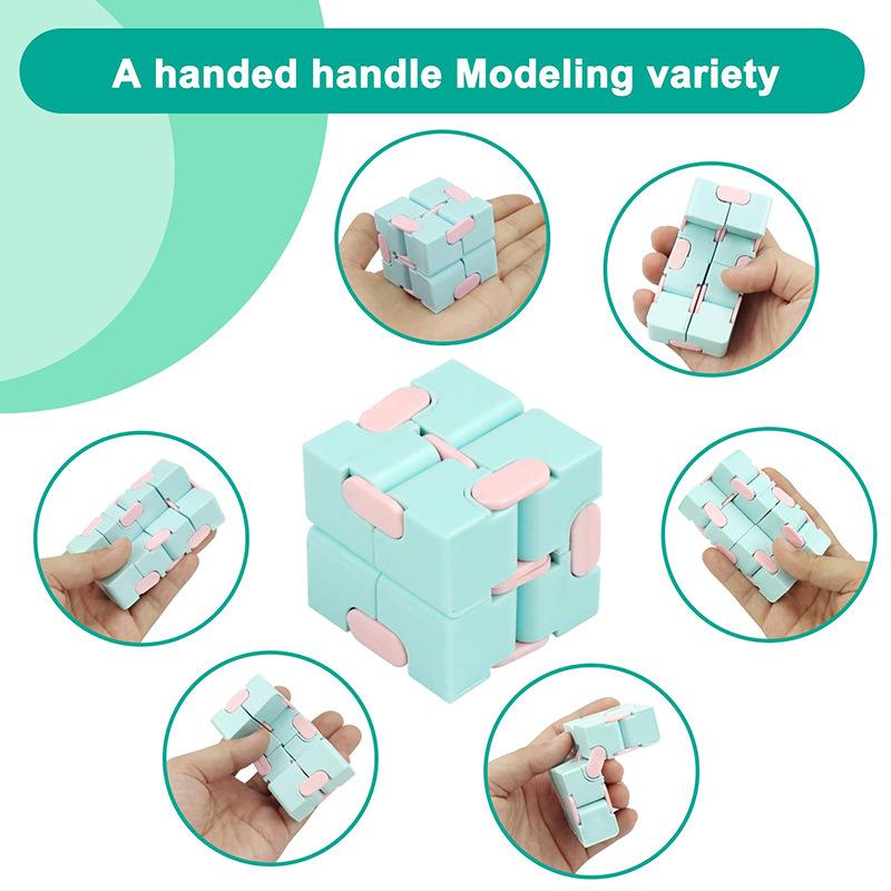 4/12pcs Magic Puzzle Cube Anti Stress Relief Toys for Adults kids Cube Blocks Sensory Toys for Autism ADHD OCD Anxiety Hand Toys