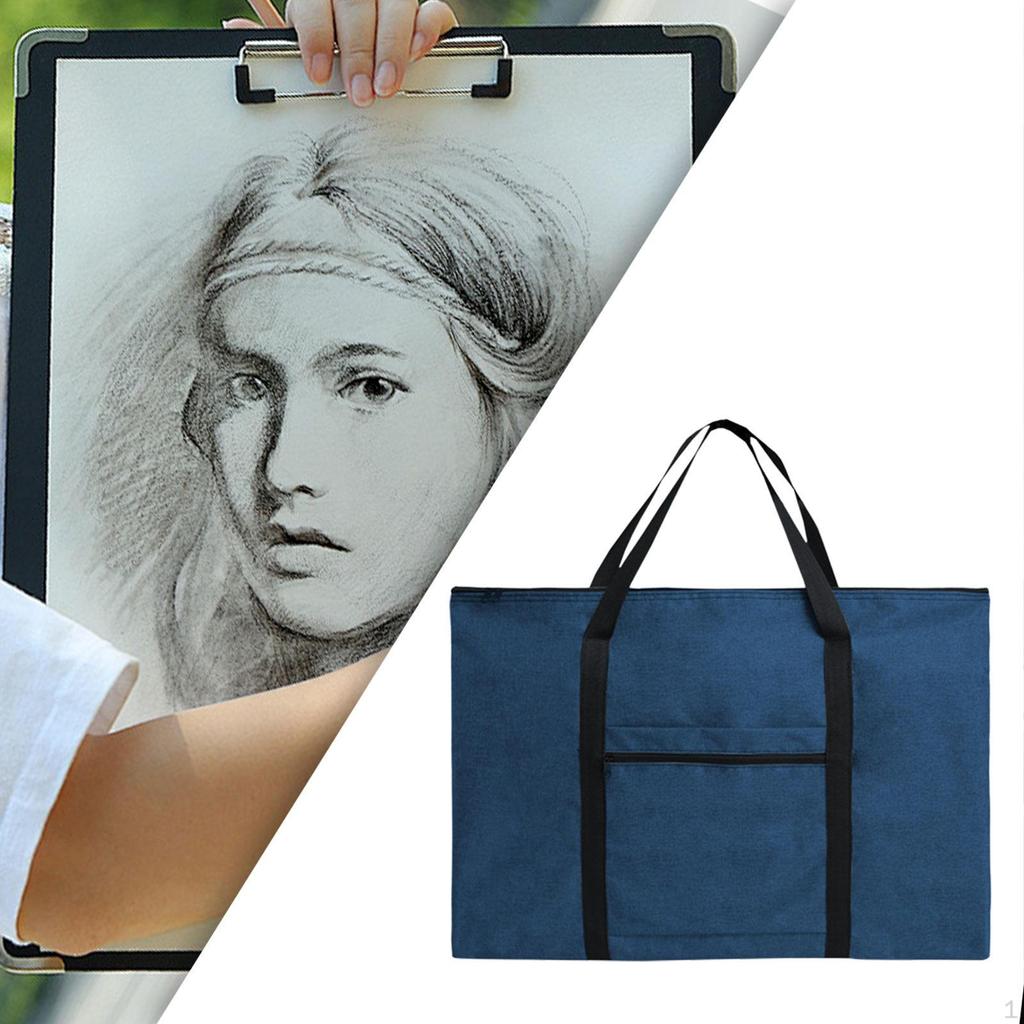 Art Portfolio Bag Document File Organizer Water Resistant Portable Organize Wall Border for Calendar