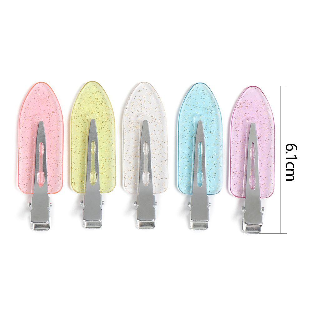 Hairdressing No Mark Candy Color Seamless Hair Clips No Bend Barrettes Bang Clip No Crease Hairpin