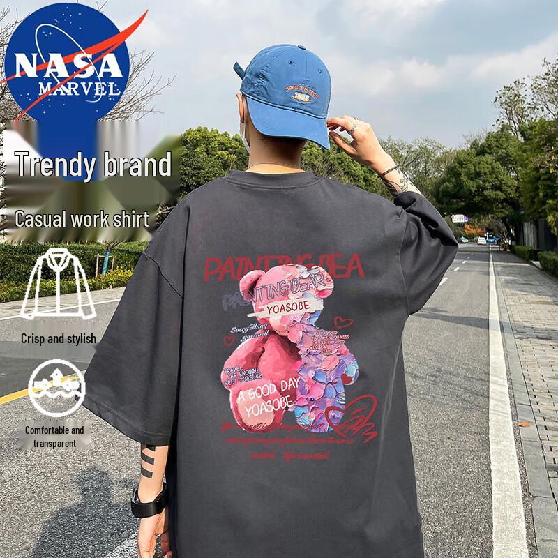 Мужская футболка с принтом NASA MARVEL