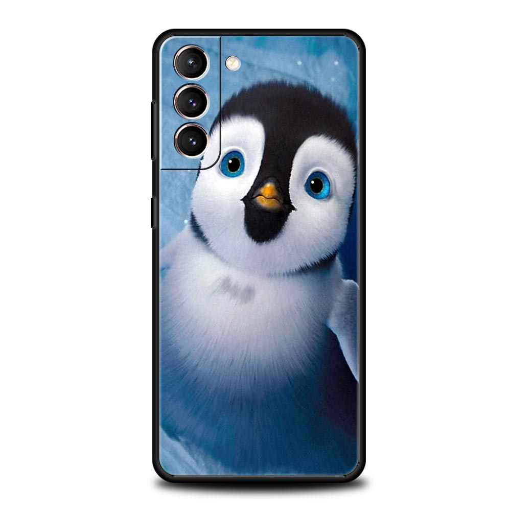 Милый качественный чехол для телефона с милым пингвином для Samsung Galaxy S22 S20 FE S10 Plus S21 Ultra 5G S10E S9 S8 Note 10 Lite 20, мягкий чехол