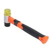 Dual Head Hammer 35mm Soft PVC Cast Iron Head Multifunctional Installation Mallet for Construction