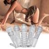 5Pcs/Set Men Condoms External Use Soft Transparent Sexual Stimulation Sex Toy Large Particles Penis Sleeves Spike Condoms for Couple