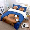 Cartoon capybara on blue. Bedding sets Duvet cover sets Duvet covers Pillowcases(1 * Duvet Cover 2 * Pillowcases without duvet insert)