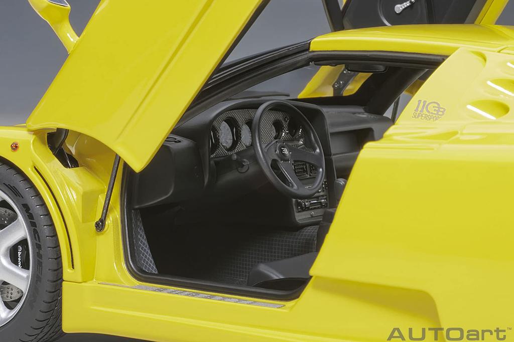 AUTOart Bugatti EB110 SS Желтый Готовый продукт 70918 1/18