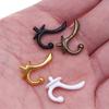 10pcs 1:12 Clothes Coat Hook Rack Mini Metal Wall Hangers Modle Toy  Doll house Bathroom Accessories
