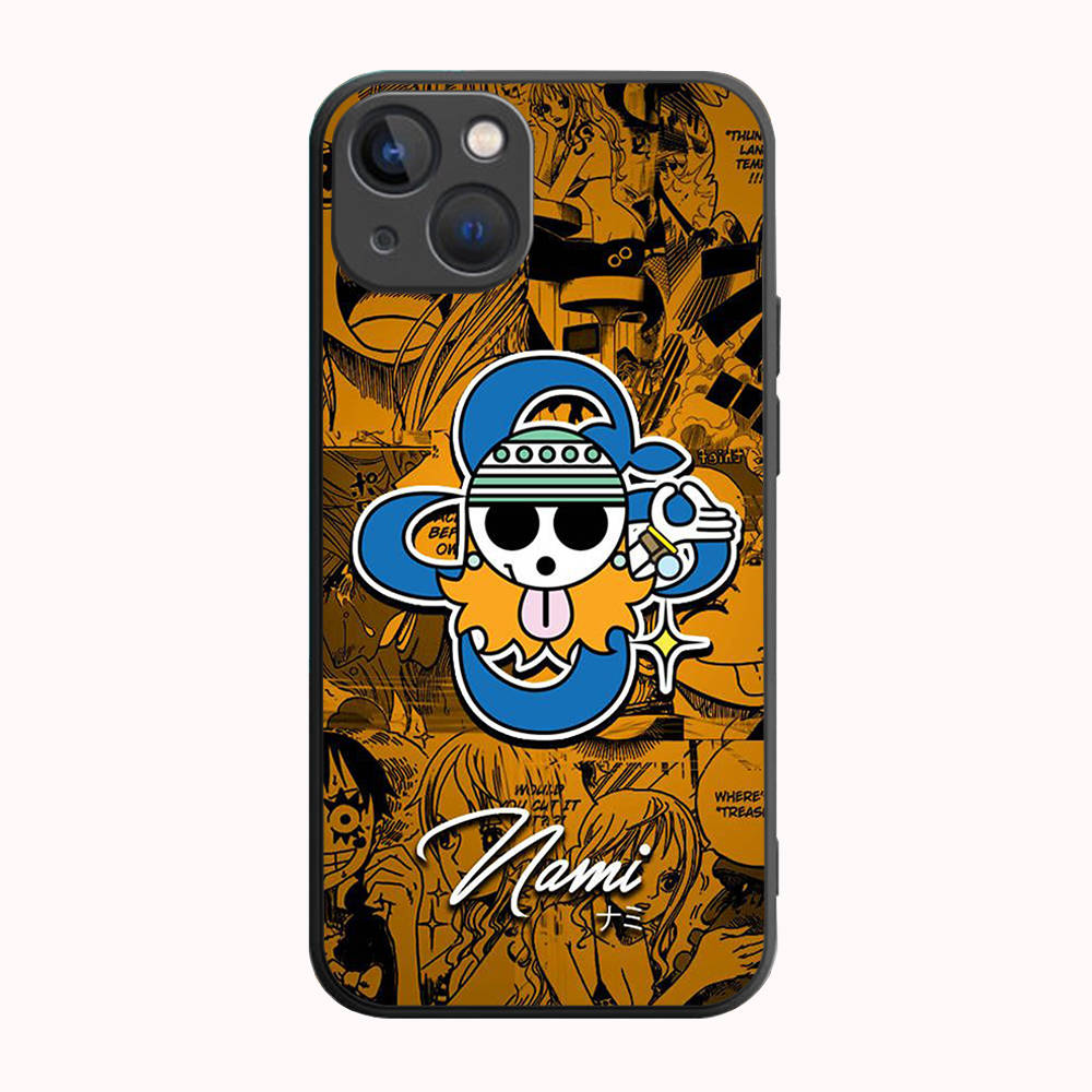 B-38 One Piece флаг черный чехол для Redmi 10A 10C 12C 13C 9A 9C 9T A3X Note 10 9 9S 10S iPhone 11 12 13 14 15 16 X XS Pro Max Mini 7 8 Plus XR