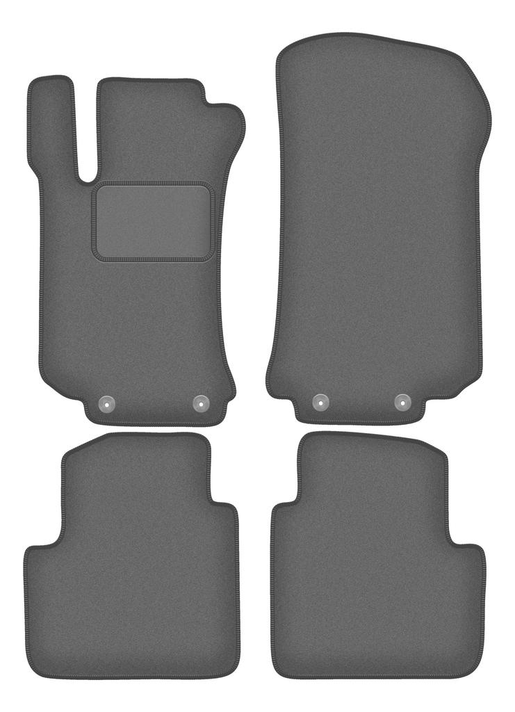 Velour graphite car mats for: Mercedes R V251 / R251 minivan (2005-2013)