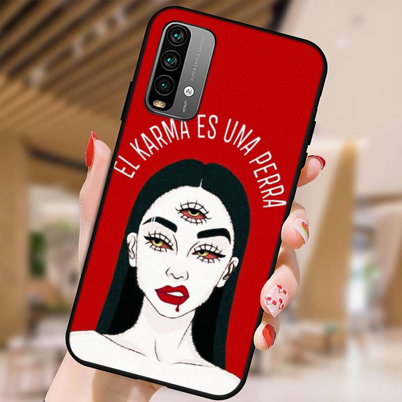 Эстетический чехол для телефона Devil Woman Bad girl для Xiaomi9 10 11PRO LITE Redmi NOTE7 8 9 10A PRO K40 Poco3 Shell