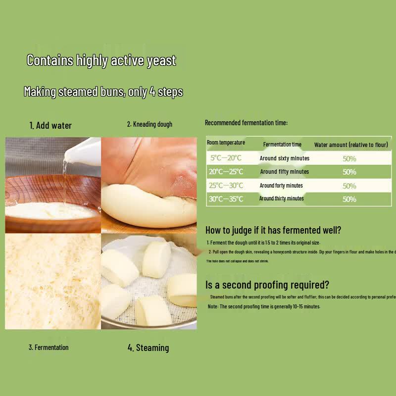 Jinshahe Self-Rising Wheat Flour (2x 1kg Bags)