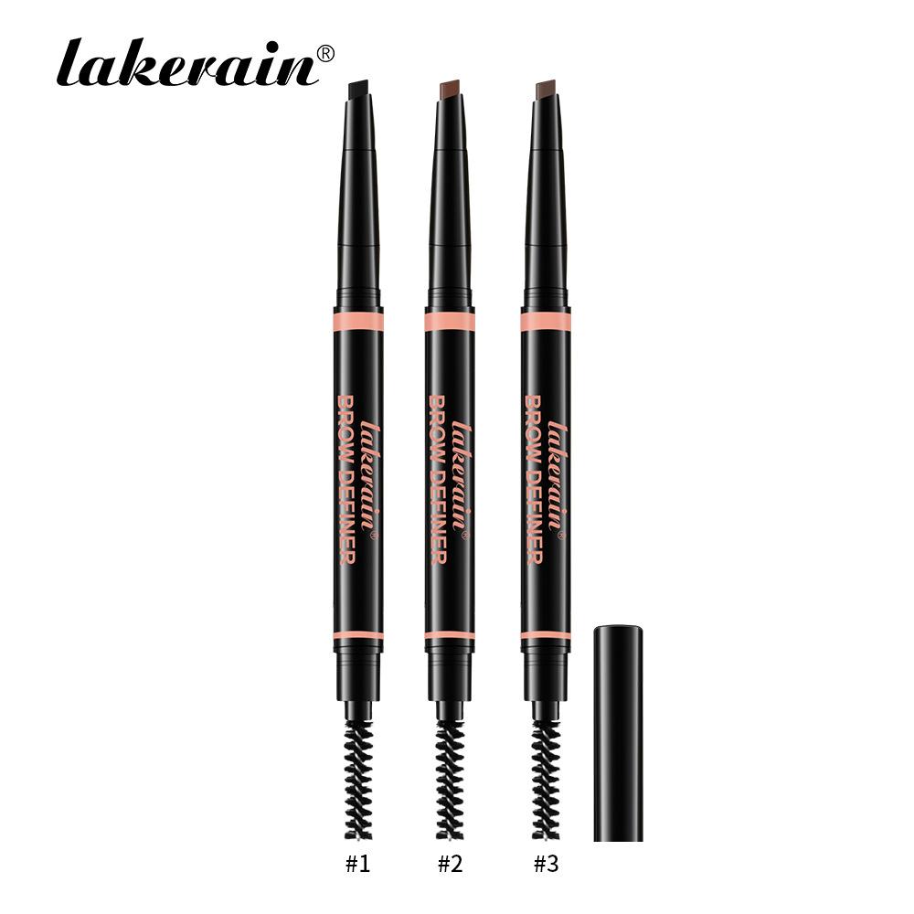 Lakerain  Waterproof and Sweat-proof Eyebrow Pencil, Rotating Eyebrow Pencil, Non-faint and Non-fading Wild Eyebrow Pencil