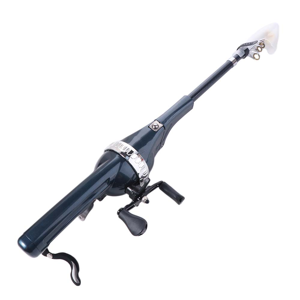 Foldable Fishing Rod 131cm Fish Tackle Set Mini Fish Pole Reel Combo  Outdoor Fishing