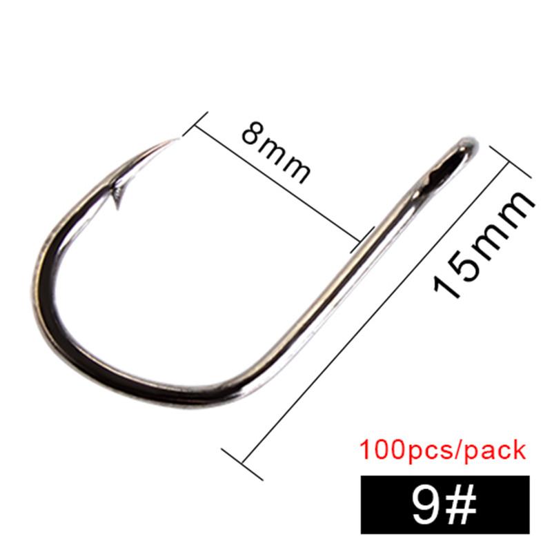 FTK круглый золото-никелевый большой кольцевой морской крючок 6 #-10 # 100 шт./кор. крючок японский крючок, используемый для ловли карпа, крючок для приманки