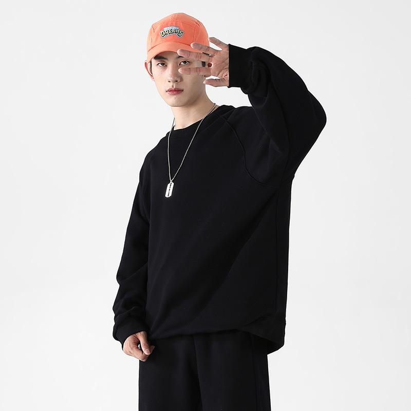 Свитер-пуловер с круглым вырезом, осенний, мужской и женский, с рукавами на плечах, однотонный, универсальный, свитер