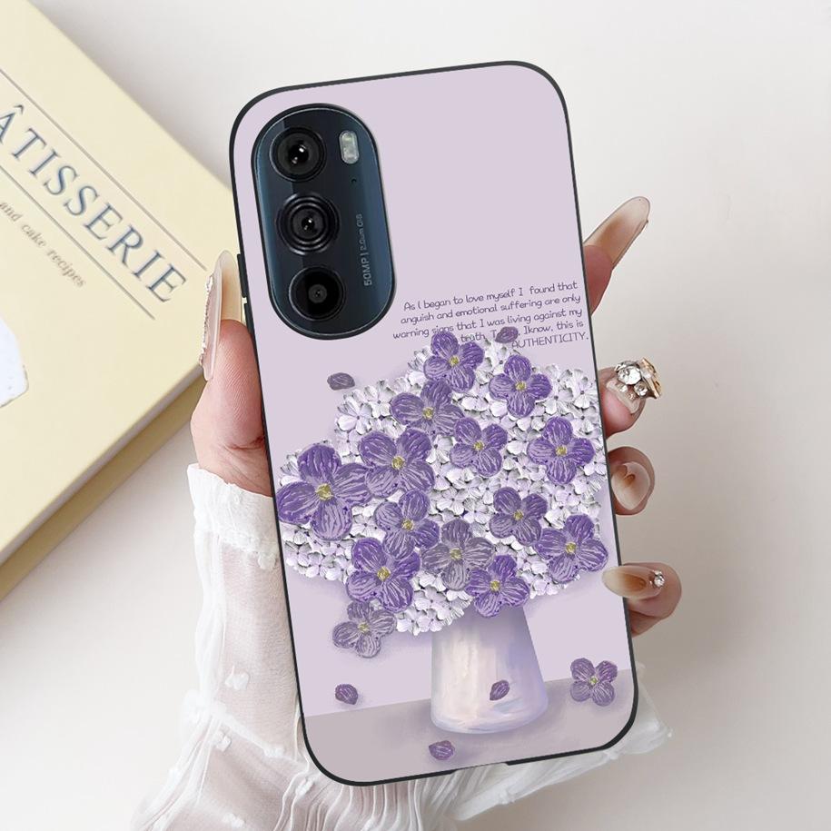 Чехол для Motorola Edge 30 Pro XT2201-1 Чехол Милый Панда Бантик Силиконовый Ударопрочный Чехол Для Moto Edge Plus 2022 Edge30 Funda
