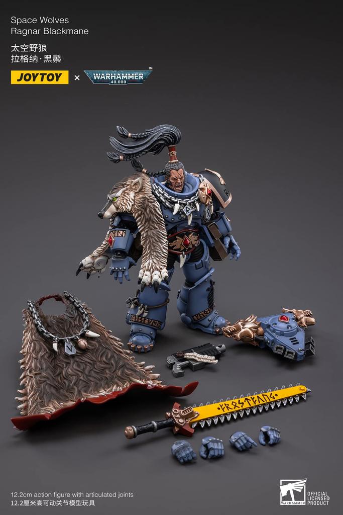 BLOOMAGE JOYTOY Tech Warhammer Space Wolf Рагнар Блэкман Масштабная фигурка (Пекин) 40К 118
