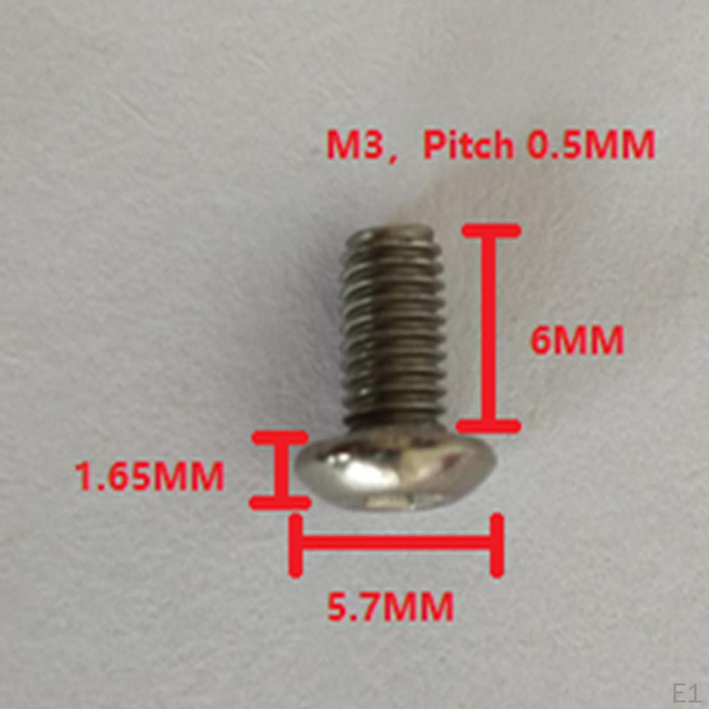 10pcs/3 Titanium Hex Allen Screws M3 X 6mm/8mm/10mm/12mm/15 6mm