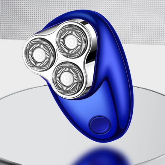 Мужская электробритва с цифровым дисплеем, USB перезаряжаемая мини-дисковая бритва для путешествий, портативный беспроводной триммер для волос, инструмент для удаления бороды, подарок парню