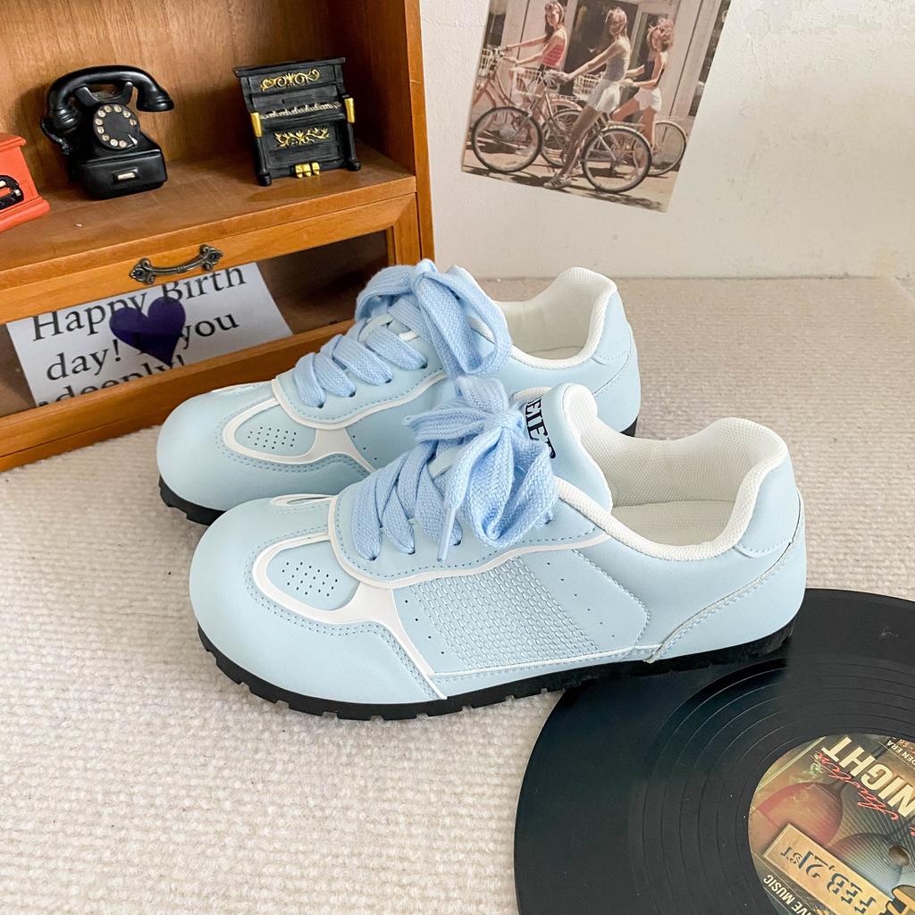 B3506 Puff Shoes Series/латексные стельки Mango Head Little White Shoes Женская обувь для скейтбординга Dexun Shoes 2024 Новинка Популярная