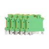 50Pcs DIN Rail Mount Terminal Grounding Terminals Block for Electrical Connections USLKG?6