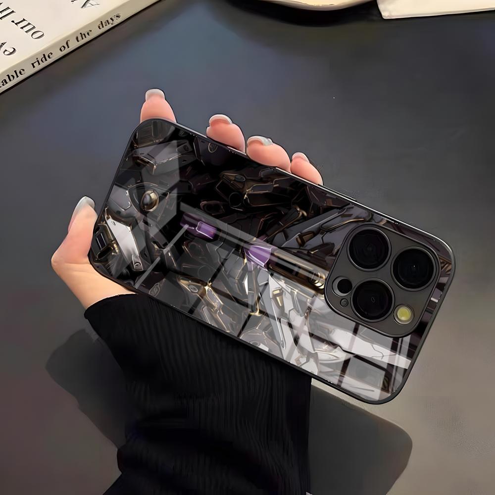 Крутой аниме чехол для телефона G-GUNDAM для IPhone 17 Pro Max 16 15 14 Pro Max 13 11 X Xs Xr 8 7Plus Стеклянная крышка