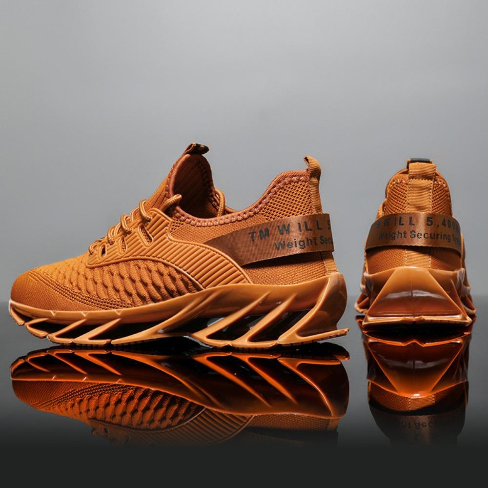 Мужские тренировочные кроссовки Дышащая сетка Модные спортивные кроссовки для бега Подошва 'Рыбья чешуя'