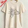 Unisexs Minimalist Dad Print Cotton TShirt with Fist Strength Fit Round Neck Casual Shirt Suitable for Gym Casual Attire Casual
