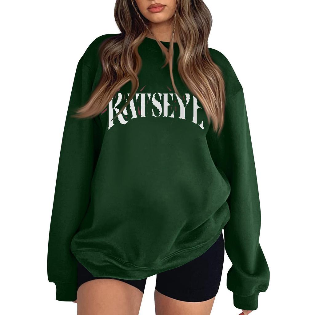 Women's Fashionable And Casual Long Sleeve Round Neck Printed Sweatshirt