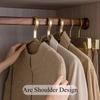 4 шт. утолщенные металлические легкие роскошные вешалки, прочная алюминиевая вешалка для мужских костюмов, многоцелевые вешалки для хранения одежды