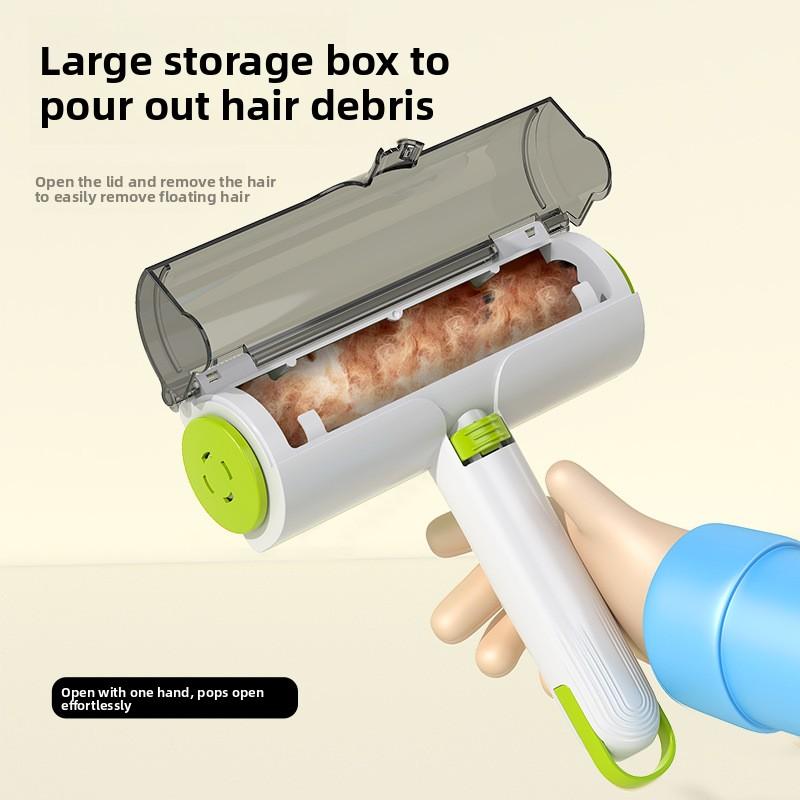 New Pet Roller Hair Removal Brush with Electrostatic Double-Sided Suction and Sticky Artifact