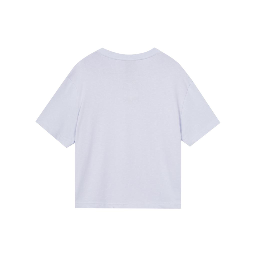 Nike Спортивная одежда Swoosh 3D Logo Свободная дышащая футболка с круглым вырезом и коротким рукавом Женские топы Фиолетовый CZ8912-576