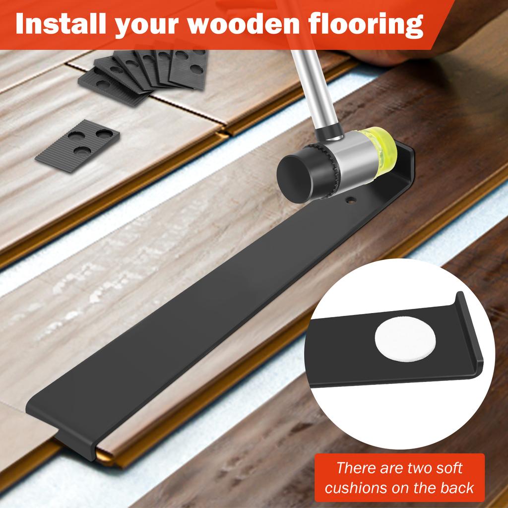 23 шт. Инструмент для укладки ламината, набор для укладки пола с 20 шт. прокладок, набор инструментов для пола, сверхмощная тяговая планка