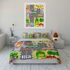"Vibrant town adventures" Bedding sets Duvet covers Pillowcases(1* Duvet Cover 2* Pillowcases without duvet insert)