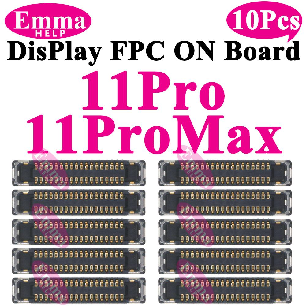 10 шт. FPC-разъем ЖК-дисплея на материнской плате, плате логики экрана для iPhone 14 13 15 Pro Max Plus 11 12Promax 13Pro XR X XS