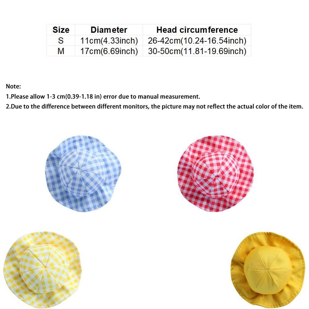 Adjustable Cat Sunscreen Hat Breathable UV Protection Pet Fisherman Hat Plaid Pattern Comfortable Pet Sun Hat Daily Photography