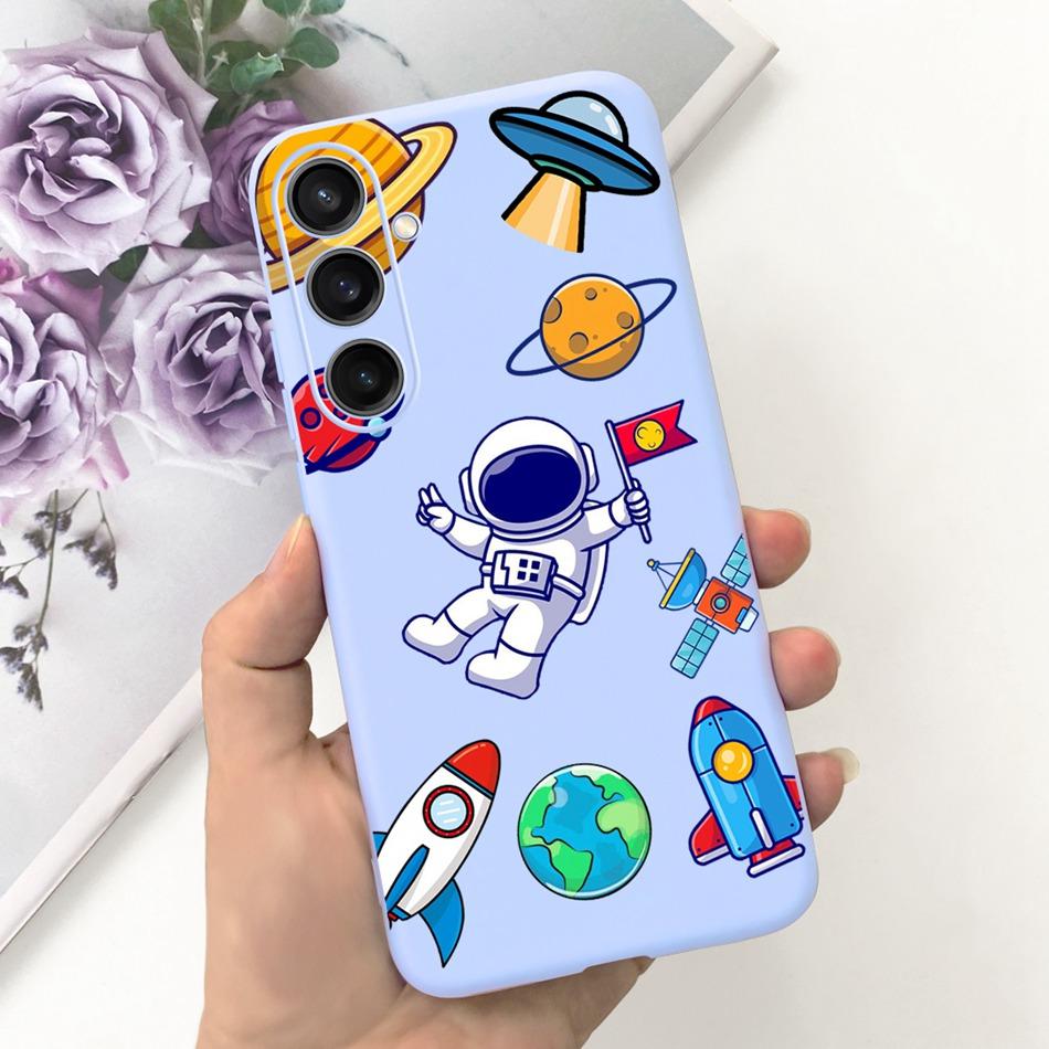 For Samsung Galaxy S23 FE Fashion Sunflower Butterfly Painted Case For Samsung S23FE 5G S 23fe SM-S711B Soft Silicon Jelly Cases