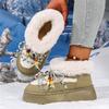 Fashion 2025 Winter Ankle Boots Women Platform Shoes Antiskid Waterproof Ski Boots Luxury Fluffy Furry Fur Boots Woman's Ankle Booties