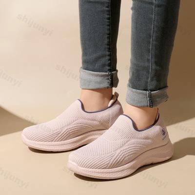 Модные парные летние новые дышащие спортивные кроссовки с сеткой Fly Weave, женские модные удобные лоферы, мужские слипоны