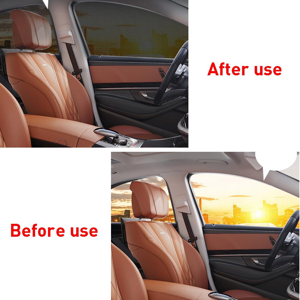 Автомобильный оконный экран, дверные чехлы, переднее/заднее боковое окно, УФ-козырек от солнца, летний козырек, сетка, москитная сетка для маленьких детей, кемпинга